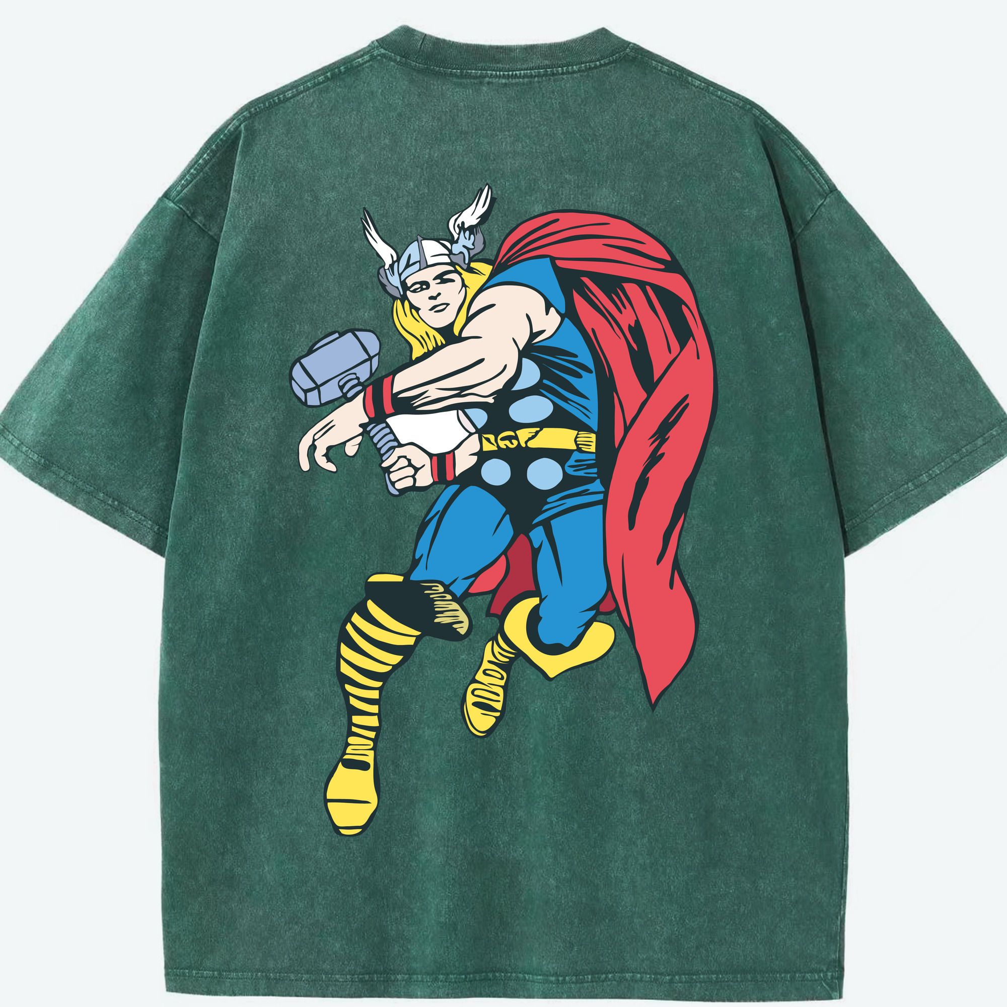 （画像用） アベンジャーズ The Avengers 綿100% ヴィンテージ風 半袖Tシャツ（背面プリント）